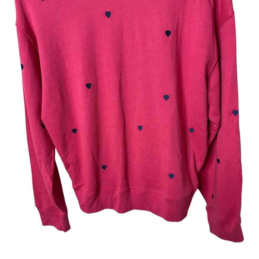 Rails Ramona Sweatshirt Pullover Crew Neck Pink Midnight Hearts Medium - Picture 4 of 8